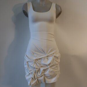 Womens Dolita Off White Gathered Bottom Tank Dress S